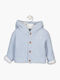Kids Knitted Cardigan with Hood Light Blue