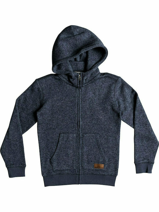 Quiksilver Kids Cardigan Sweatshirts Hooded Navy Blue