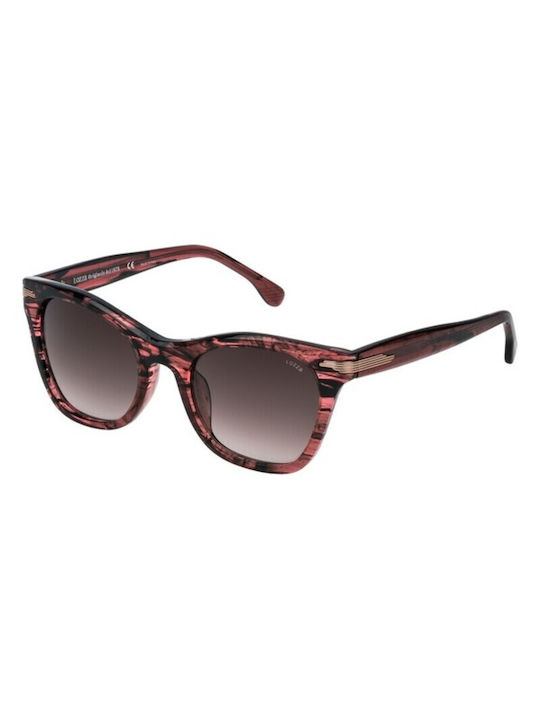 Lozza Men's Sunglasses with Pink Plastic Frame and Gray Lens SL4130M 09G1