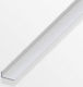 Silbernes Aluminium-Treppenprofil 200x2.5x2cm