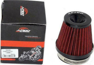 Apido Νο180 Motorcycle Filter Φ55 Conical Black/Red