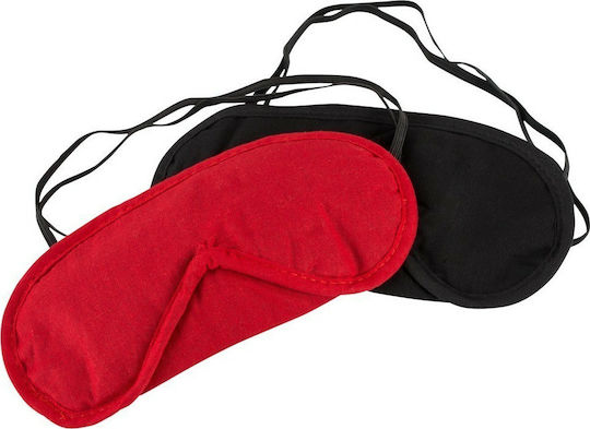 Cottelli Collection Blindfold Set BDSM Mask in Red Color 2pcs