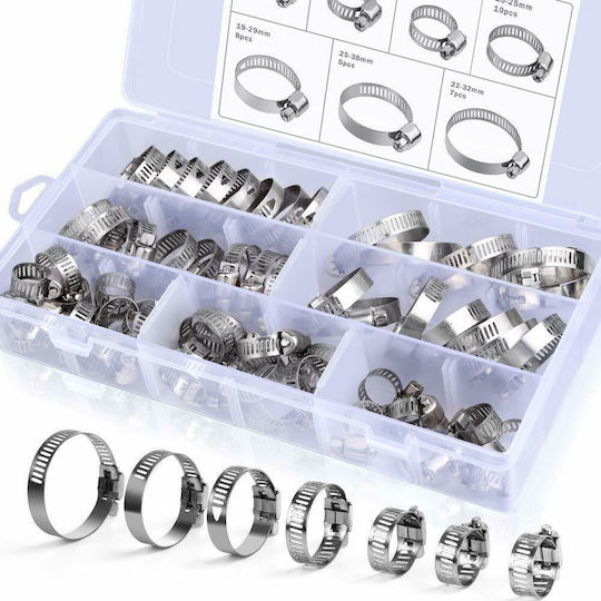 Hose Clamp Inox 60pcs