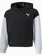 Kinder-Sweatshirt mit Kapuze Schwarz Modern Sports