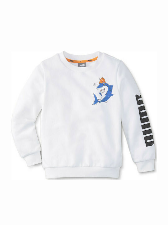 PUMA Παιδικό Φούτερ Λευκό