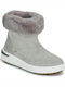 Geox Anatomic Leather Snow Boots with Fur Dalyla Gray