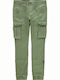 Kids' Cargo Fabric Pants Deep Lichen Green