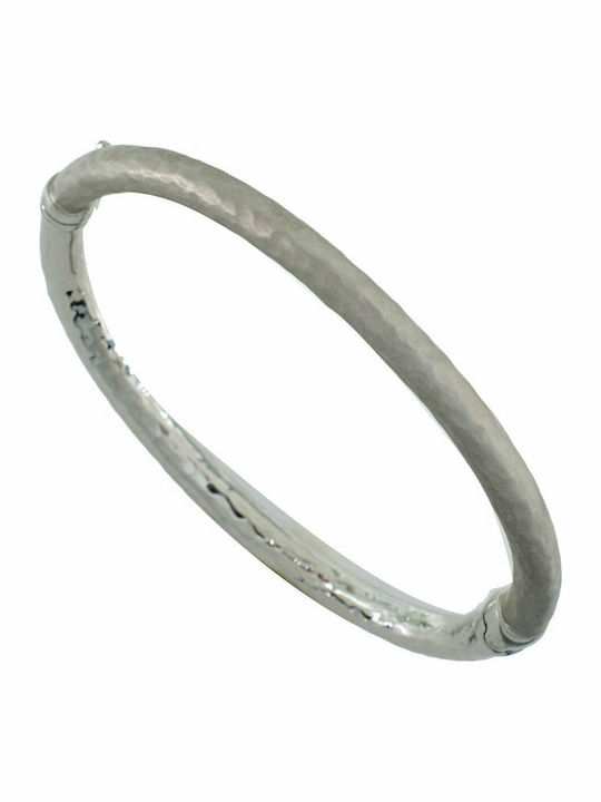 Mertzios.gr Bracelet Handcuffs made of White Gold 14K BR130218335X