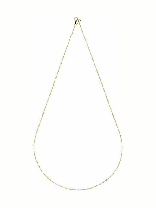 Mertzios.gr Gold Chain Neck 14K Length 45cm