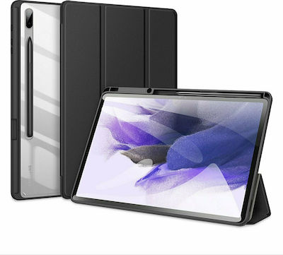 Dux Ducis Toby Armored Flip Cover Δερματίνης Μαύρο (Galaxy Tab S7+)