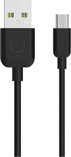 Usams US-SJ098 U-Turn Regular USB 2.0 spre micro USB Cablu Negru 1m (MICUSBXD01) 1buc