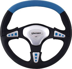 Carman Volan Auto R Speed Din Piele Triactin cu Diametru 35cm Negru/Albastru