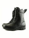 Love4shoes 41 Men's Military Boots Black