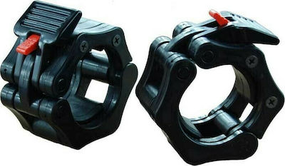 Optimum CL-11 Lock-Jaw Collar Set for Olympic Dumbbells/Barbells Φ50mm 2pcs Black