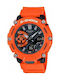 Casio G-Shock Analog/Digital Watch Battery with Orange Rubber Strap