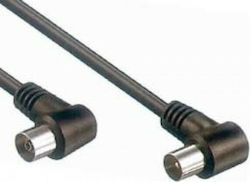 Comp Καλώδιο Κεραίας Coax male - Coax female Μαύρο 3m