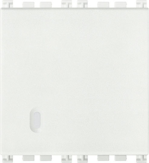 Vimar Arke Front Plate Wall Push Button without Frame White 19008.2.B