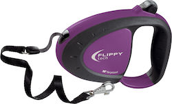 Ferplast Pliabil Lesă/Cordon Câine Curea Flippy Tech Tape Medium Mov în culoarea Violet 3m până la 50kg 75022019