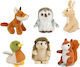 Keycraft With Plush Toy Άγρια Ζώα 9 cm (Various Designs/Assortment of Designs) 1pc