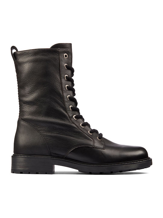 Clarks Orinoco2 Leather Women's Ankle Boots Black