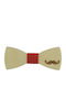 Baby Wooden Bow Tie Beige