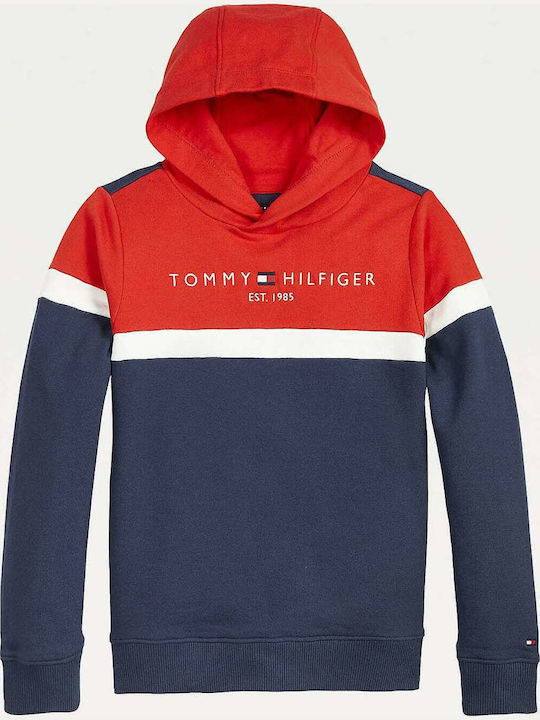 Tommy Hilfiger Παιδικό Φούτερ με Κουκούλα Navy ...