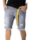 Herrenshorts Jeans Gray