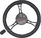 Autolegend Car Steering Wheel Cover Autolegend with Diameter 41cm Leather Black XLarge