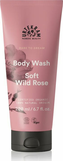 Urtekram Gel De Duș Hidratant Soft Wild Rose Cu Miros De Trandafir 200ml