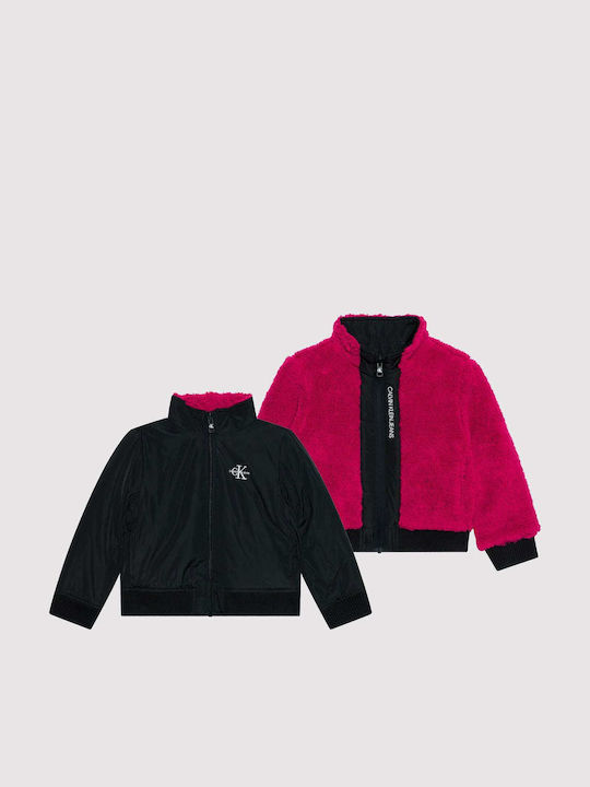 Kids' Casual Jacket Short with Hood Black