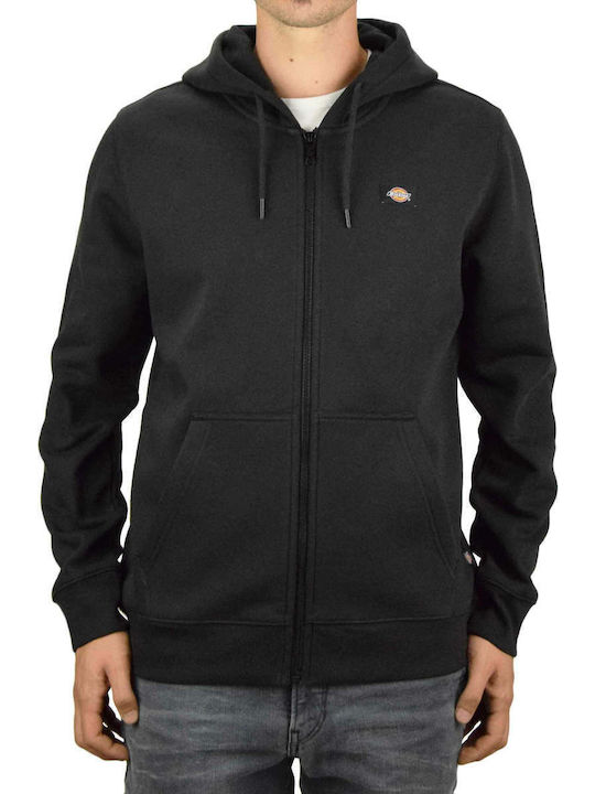 Oakport Cardigan With Hood Black