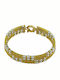 Mertzios.gr Bracelet Handcuffs made of Gold 14K