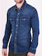 Denim shirt with pockets Blue Blue