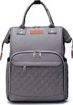 Lequeen Wickeltasche-Wickelrucksack Grey 38x30x38cm.