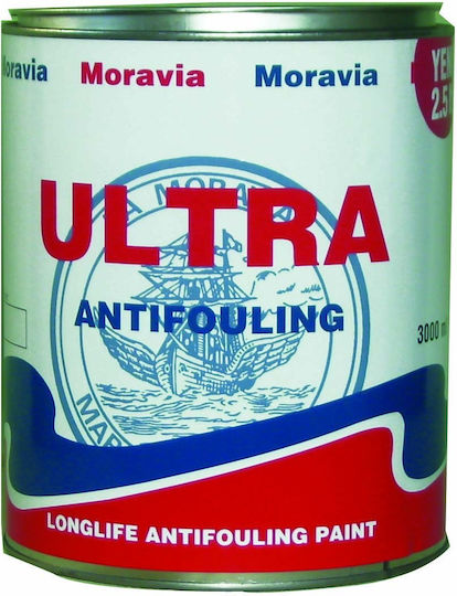Eval Ultra Antifoulling Marine Bootsfarbe Moorings Selbstreinigend 2.5Es Weiß