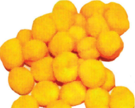 Next Pom Pom de Artizanat Galben 3cm Set 100buc