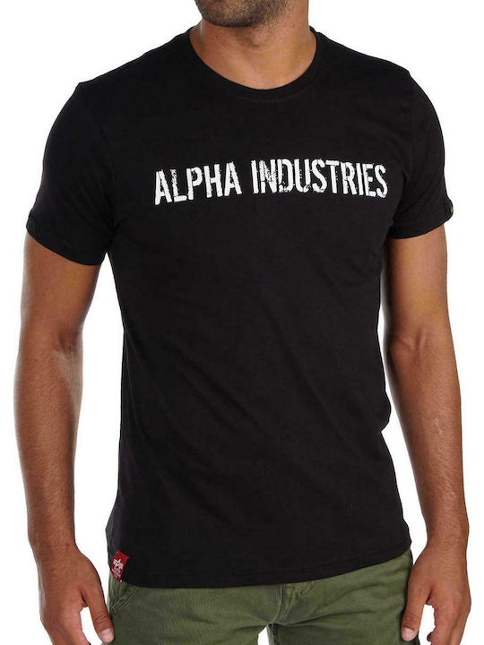 Alpha Industries RBF Moto Tricou pentru bărbați cu mâneci scurte Negru