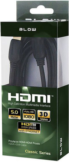Blow Cablu HDMI de sex masculin - HDMI de sex masculin 5m Negru