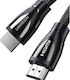 Ugreen HD140 HDMI 2.1 Ultra High Speed 48Gbps 4K 120Hz HDR VRR Braided HDMI Cable HDMI Male - HDMI Male 1m Black