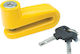 Bike Rack Motorcycle Disc Brake Lock in Yellow