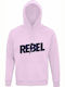 Unisex Hoodie, Organic "Rebel", Creamy Pink