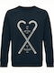 Hanorac unisex, Organic "To Be Old and In Love", French Navy