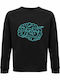 Sweatshirt Unisex, Organic "Brain Bicycle", Black