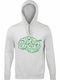 Hoodie Unisex, Organic "Brain Bicycle", Ash