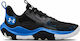 Under Armour Spawn 3 Scăzut Pantofi de baschet Black / Blue Circuit