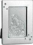 Christening Favor with Religious Icon made of Metal