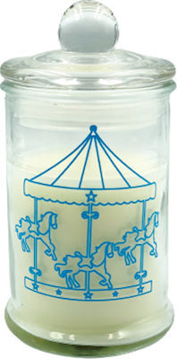 Christening Favor with Jar Αρωματικό Κερί Καρουζέλ Blue