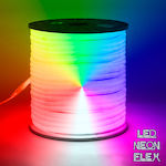 GloboStar Wasserdicht Neon Flex LED Streifen Versorgung 220V RGB Länge 1m und 60 LED pro Meter