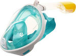 Μάσκα Θαλάσσης Σιλικόνης Full Face Free Breath FB110G Light Blue L/XL