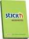 Salko Paper Sticky Note Pads in Cube 100 Sheets Green 7.6x5.1pcs